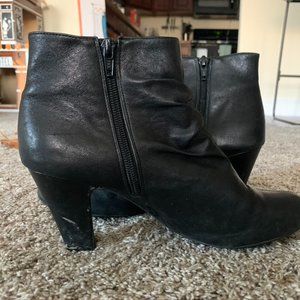 BCBGeneration Black Leather Booties